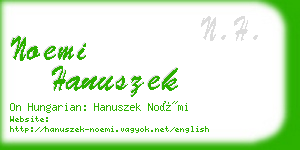noemi hanuszek business card